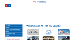 Desktop Screenshot of airforcecenter.ch